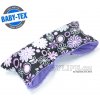Baby-Tex Zimní rukávník lila květiny černá lila fleece