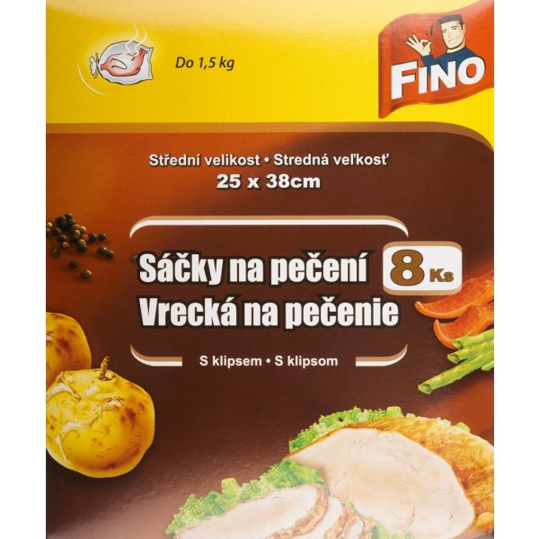 Sáčky na pečení Fino 25 x 38 cm 8 ks od 15 Kč - Heureka.cz