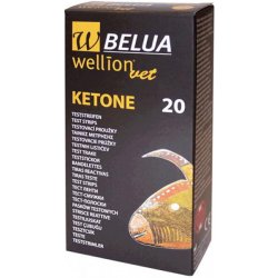 WellionVet Belua ketonové testovací proužky pro krávy 20 ks