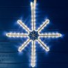 Vánoční osvětlení DECOLED LED světelná hvězda polaris závěsná 38 x 65 cm ledově bílá