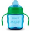 Dětská láhev a učící hrnek Avent kouzelný hrneček s obrázky a držadly zelená 200 ml