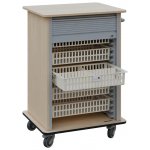 DEXTER 25 ABS vozík boxový, roletový, 1180x780x620 mm, bříza světlá – Hledejceny.cz