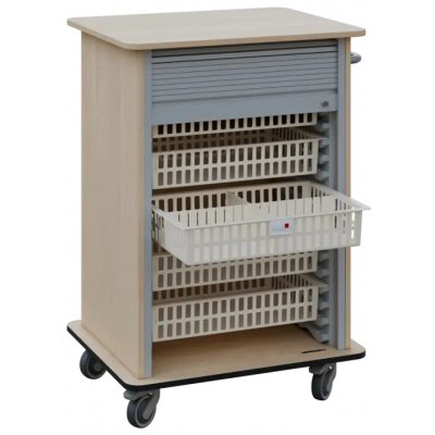 DEXTER 25 ABS vozík boxový, roletový, 1180x780x620 mm, bříza světlá – Hledejceny.cz