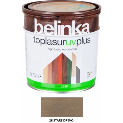 Belinka Toplasur UV Plus 0,75 l staré dřevo – Zboží Mobilmania