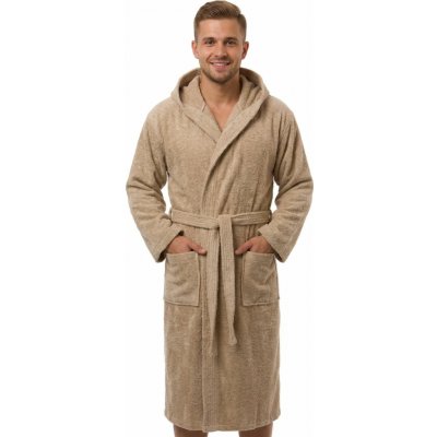 Pánský župan frote 1ZF3105 světle hnědá – Zboží Dáma