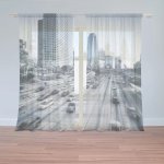 Sablio Záclony Městská silnice: 2ks 150x250cm – Zboží Mobilmania
