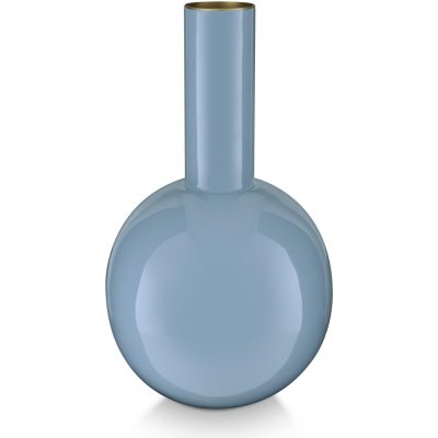 Pip Studio kovová váza s úzkým hrdlem, 33cm, světlá modrá – Hledejceny.cz
