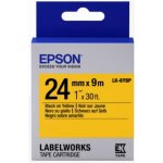 EPSON POKLADNÍ SYSTÉMY Epson Label Cartridge Pastel LK-6YBP Black/Yellow 24mm (9m) C53S656005