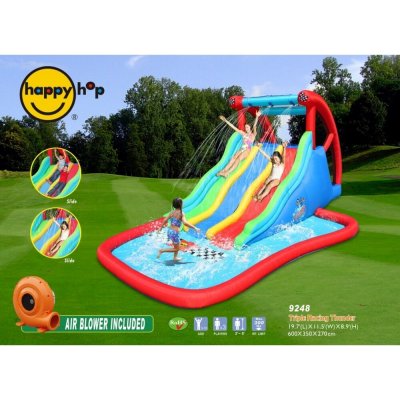 Happy Hop Obří vodní trojitá skluzavka – Zboží Dáma