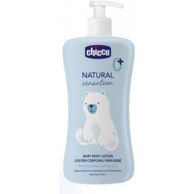 CHICCO mléko tělové Natural Sensation s bambuckým máslem a vitaminem E 500 ml 0m+ – Zbozi.Blesk.cz