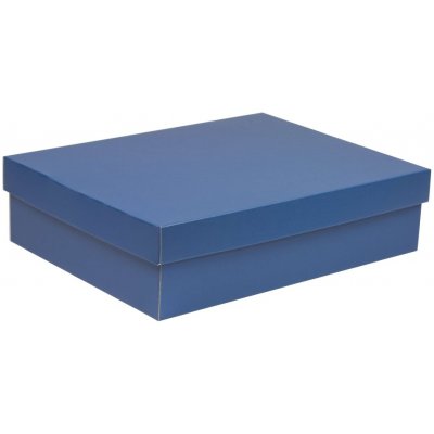 Dárková krabice s víkem 400x300x100/40 mm, modrá – Zboží Mobilmania