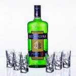 Becherovka 0,7 l (dárkové balení mašle + 6 sklenice) – Zbozi.Blesk.cz