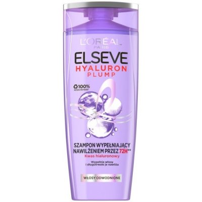 L'Oreal Paris Elseve Hyaluron Plump hydratačný šampón na dehydrované vlasy 400 ml