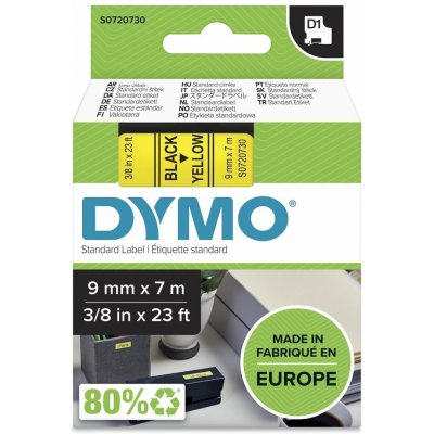 DYMO páska D1 9mm x 7m, černá na žluté, 40918, S0720730 – Zbozi.Blesk.cz