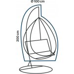 Winza Obal na závěsné křeslo 100 x 200 cm – Hledejceny.cz