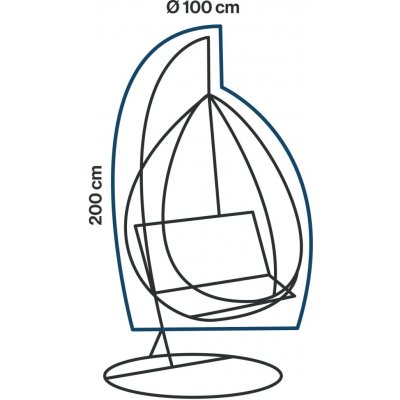 Winza Obal na závěsné křeslo 100 x 200 cm – Hledejceny.cz