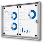 Jansen Display Interiérová informační vitrína Economy 2 x A4 – Zboží Živě