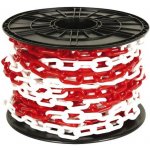 ProfiGaráž plastový řetěz na cívce 6 mm x 50 m bílo-červený – Sleviste.cz