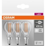 Osram 3PAK LED žárovka LED E14 P45 4W = 40W 470lm 4000K Neutrální bílá 320° Filament Base OSRLED4670 – Hledejceny.cz