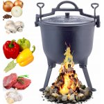 kamille Myslivecký kotlík 15l litinový_smalt. vn. – Zboží Dáma