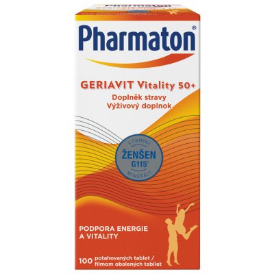 Pharmaton Geriavit Vitality 50+ 100 tablet – Hledejceny.cz