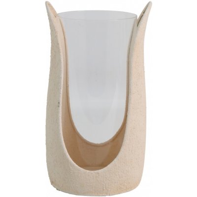 Kovový svícen Elenor L bílý, 27,5 x 16 cm – Zbozi.Blesk.cz