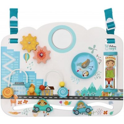 Adam Toys edukační závěsná dřevěnná tabule městečko – Hledejceny.cz