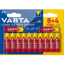 Baterie primární VARTA Longlife Max Power AA 12ks 4706101462