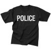 Pánské Tričko Rothco triko POLICE ČERNÉ černá
