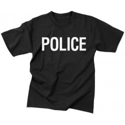 Rothco triko POLICE ČERNÉ černá