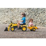 FALK Šlapací traktor Komatsu Pedal backhoe s vlečkou a nakladačem Falk FA-2076M – Hledejceny.cz
