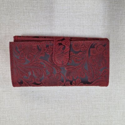 Loranzo peněženka dámská velká červená