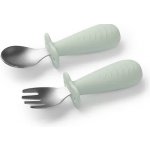 BABYONO Příbor dětský se zábranou mintový 12m+ – Hledejceny.cz