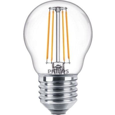 Philips LED kapka filament P45 4.3W/40W E27 2700K 470lm NonDim 15Y BL˙ – Zboží Živě