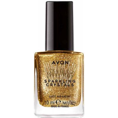 Avon Nail Experts Lak na nehty Sparkling Crystals Golden Extravaganza 10 ml – Zboží Mobilmania
