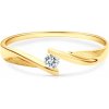 Prsteny Savicki Zásnubní prsten žluté zlato diamant SAVJ877 Z