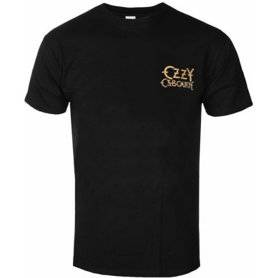Rock Off tričko pánské Ozzy Osbourne Patient No 9 Gold Logo Black OZZTS31MB