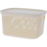 Excellent Úložný plastový koš s víkem 6 l šedá – Zboží Dáma