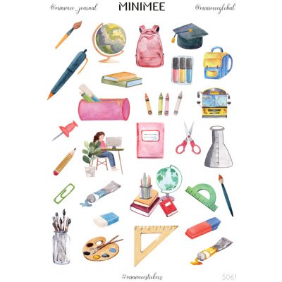 Samolepky MINIMEE - Škola – Zboží Mobilmania