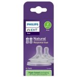 Philips Avent savička Natural Response 2 novorozenecký průtok 2 ks transparentní – Hledejceny.cz