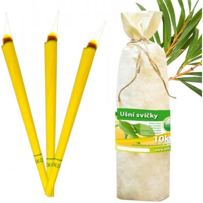 Hoxi Ušní svíčky v plátěném pytlíku tea tree 10 ks – Zboží Dáma