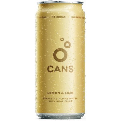 Cans Sycená voda s příchutí citronu a limetky 330 ml – Zboží Dáma