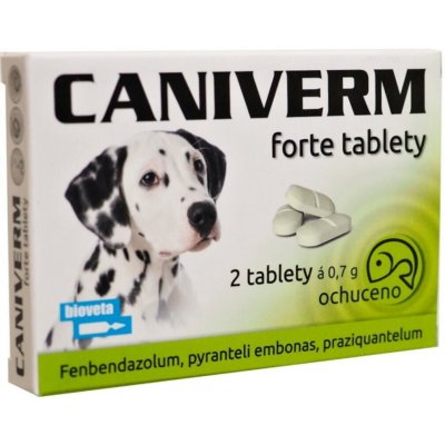 Bioveta Caniverm forte 0,7 g 2 tbl – Zbozi.Blesk.cz