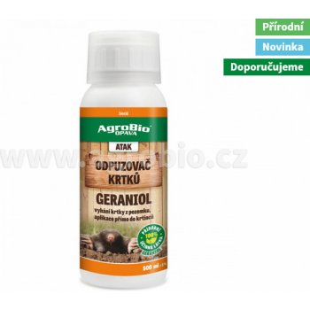 AgroBio Atak Odpuzovač krtků Geraniol 500 ml