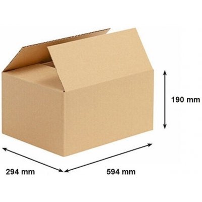 Obaly KREDO Kartonová krabice 600 x 300 x 200 mm 3VVL – Sleviste.cz