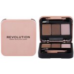 Makeup Revolution London Brow Sculpt Kit set a paletka na obočí Brown 2,2 g – Zboží Mobilmania