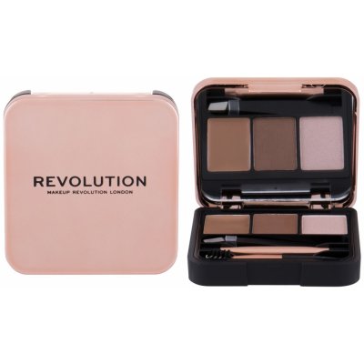 Makeup Revolution London Brow Sculpt Kit set a paletka na obočí Brown 2,2 g