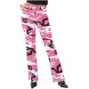 Rybářské kalhoty a kraťasy Rothco Kalhoty dámské STRETCH FLARE PINK CAMO maskování