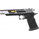 Specna Arms SA Hi-Capa SA-VGP20 VAPOR OR GBB Stříbrná černá plynová – Zboží Dáma