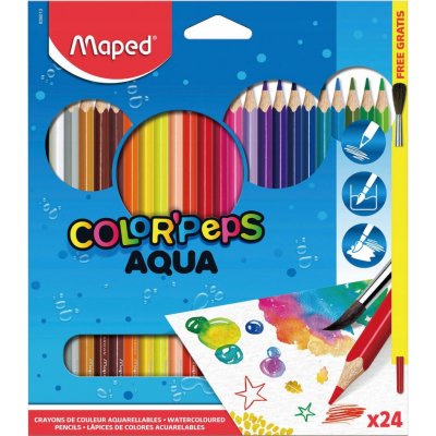 Maped Akvarelové pastelky Color Peps Aqua 24ks – Zboží Dáma